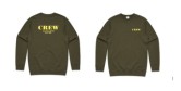 Crew Fleece Jumper - Army 